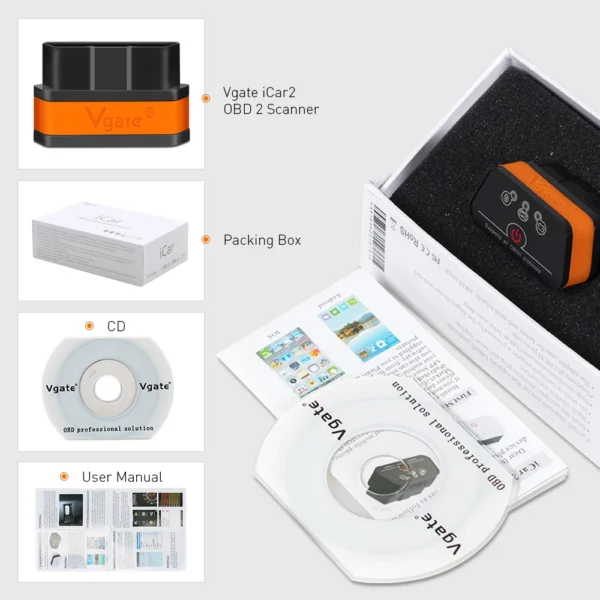 Vgate iCar2 OBD2 Scanner – Check & Clear Engine Codes on Android & PC - immagine 5