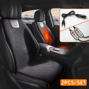 Heated Car Seat Cover with Graphene - Black