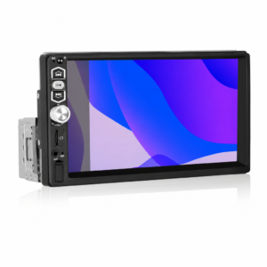 download 8 - speedXperts In-dash car stereo with a large touchscreen display and side controls on a mount bracket (infotainment unit).